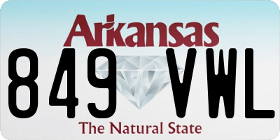 AR license plate 849VWL