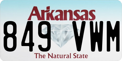 AR license plate 849VWM