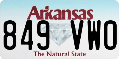 AR license plate 849VWO