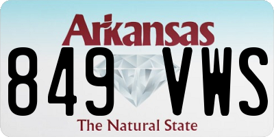 AR license plate 849VWS