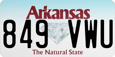 AR license plate 849VWU