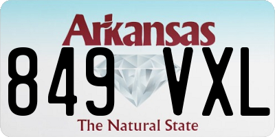 AR license plate 849VXL