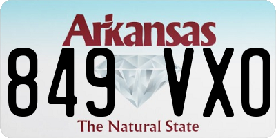 AR license plate 849VXO