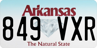 AR license plate 849VXR