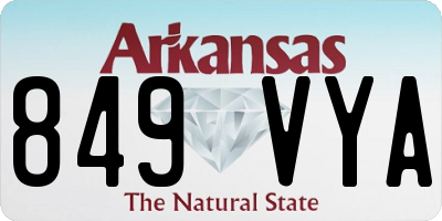 AR license plate 849VYA