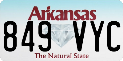 AR license plate 849VYC