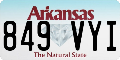 AR license plate 849VYI