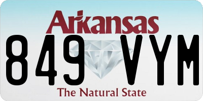 AR license plate 849VYM
