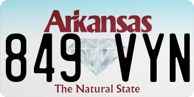 AR license plate 849VYN