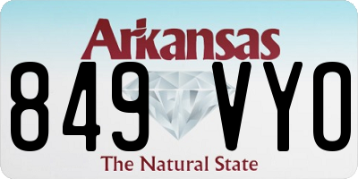AR license plate 849VYO