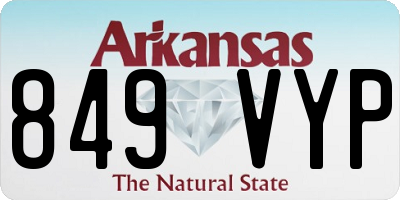 AR license plate 849VYP