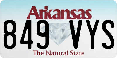 AR license plate 849VYS