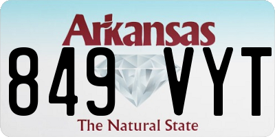 AR license plate 849VYT