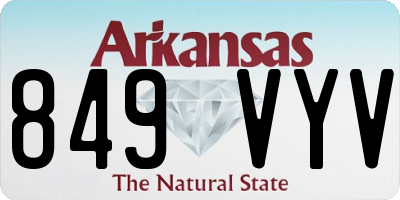 AR license plate 849VYV