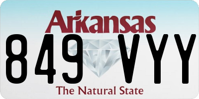 AR license plate 849VYY