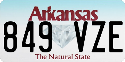 AR license plate 849VZE