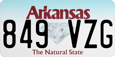 AR license plate 849VZG