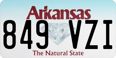 AR license plate 849VZI