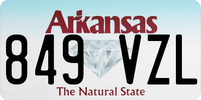 AR license plate 849VZL
