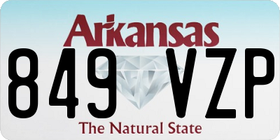 AR license plate 849VZP
