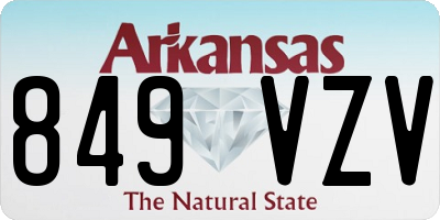 AR license plate 849VZV