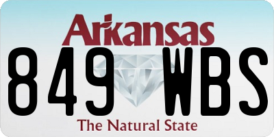 AR license plate 849WBS