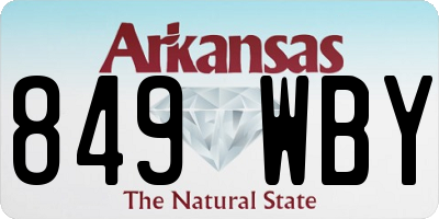 AR license plate 849WBY