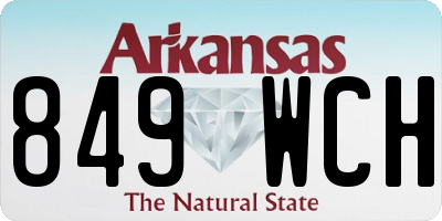 AR license plate 849WCH