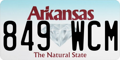 AR license plate 849WCM