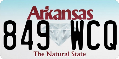 AR license plate 849WCQ