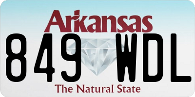 AR license plate 849WDL