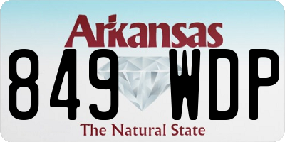 AR license plate 849WDP