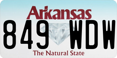 AR license plate 849WDW