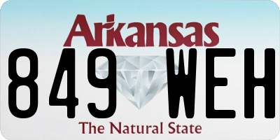 AR license plate 849WEH