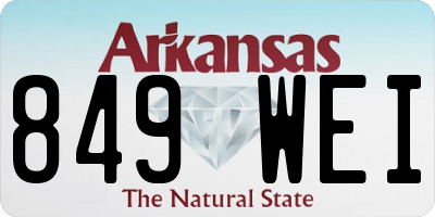 AR license plate 849WEI