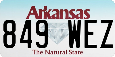 AR license plate 849WEZ