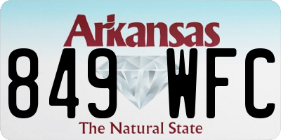 AR license plate 849WFC