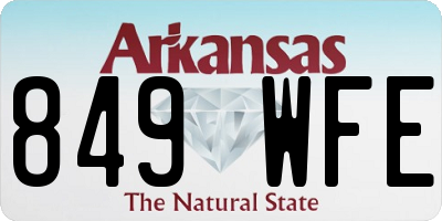 AR license plate 849WFE