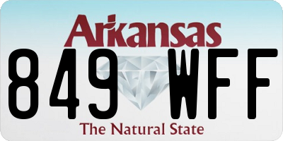 AR license plate 849WFF