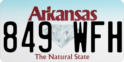 AR license plate 849WFH