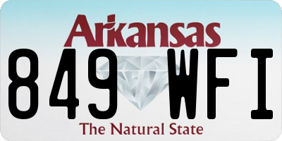 AR license plate 849WFI