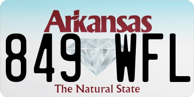 AR license plate 849WFL