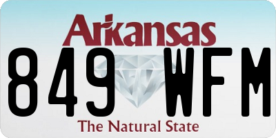 AR license plate 849WFM