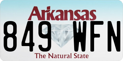 AR license plate 849WFN