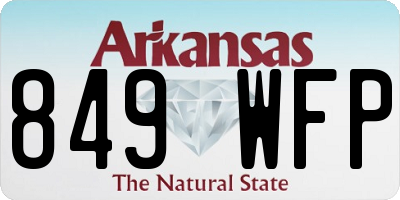 AR license plate 849WFP