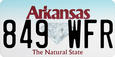 AR license plate 849WFR
