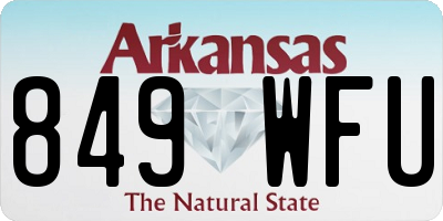AR license plate 849WFU