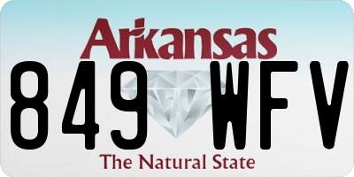 AR license plate 849WFV