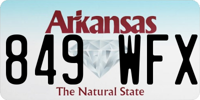 AR license plate 849WFX