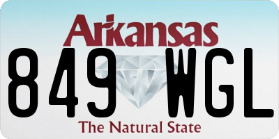 AR license plate 849WGL